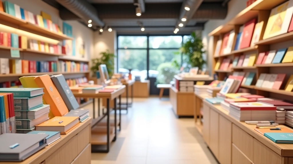 goldmanstein B.V. stationery store showcasing organized notebooks and writing supplies